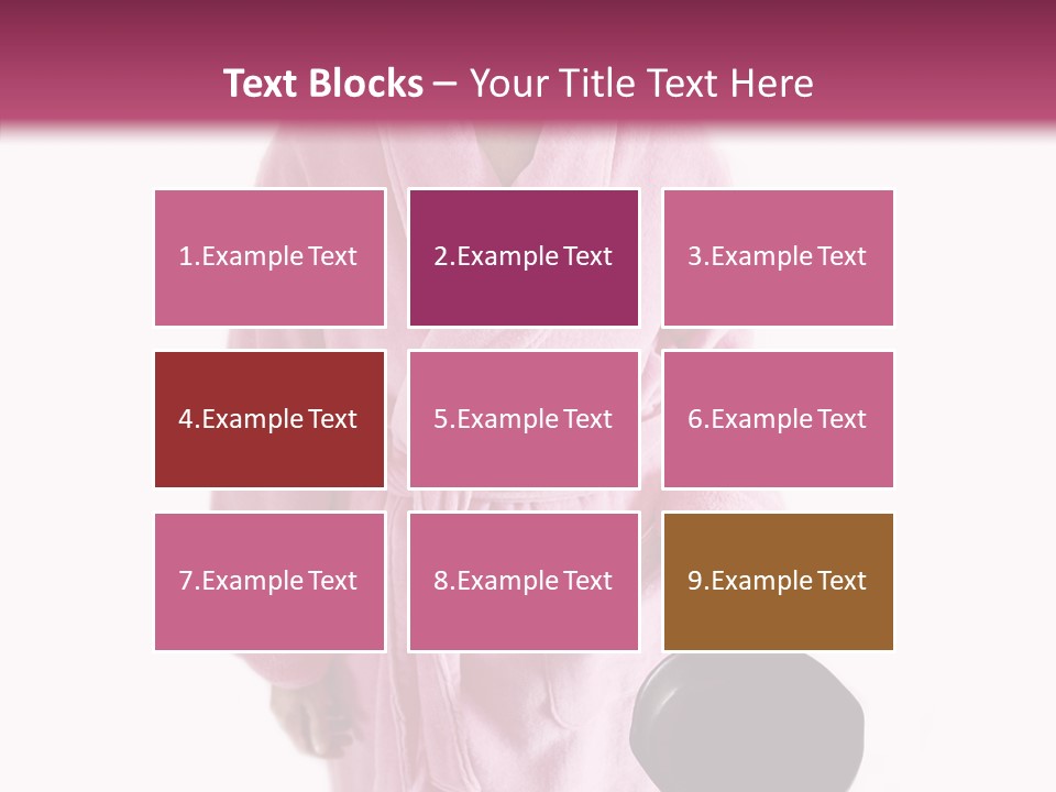 Pink Homemaker Lady PowerPoint Template