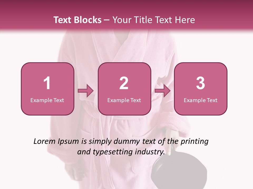 Pink Homemaker Lady PowerPoint Template