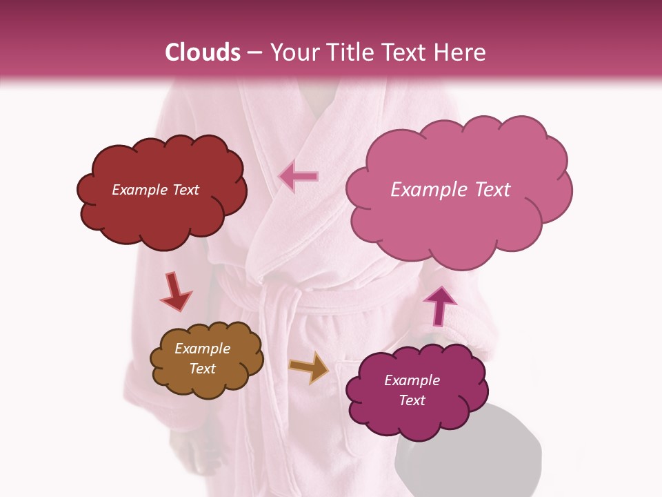 Pink Homemaker Lady PowerPoint Template