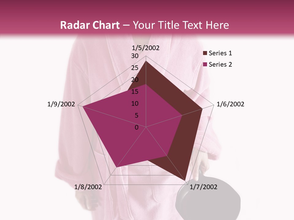 Pink Homemaker Lady PowerPoint Template