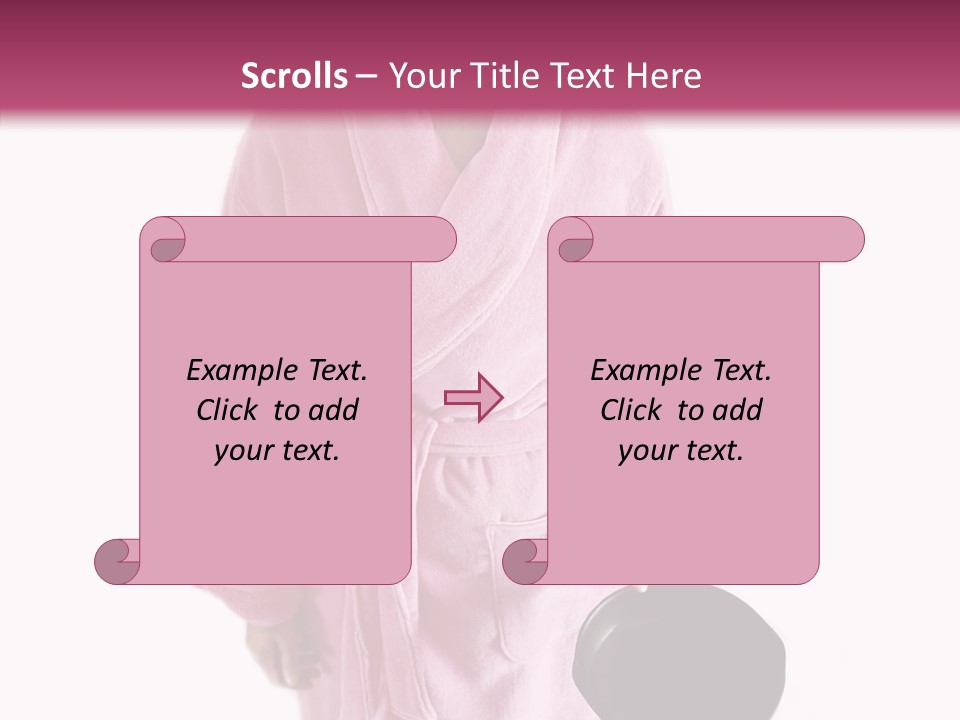 Pink Homemaker Lady PowerPoint Template