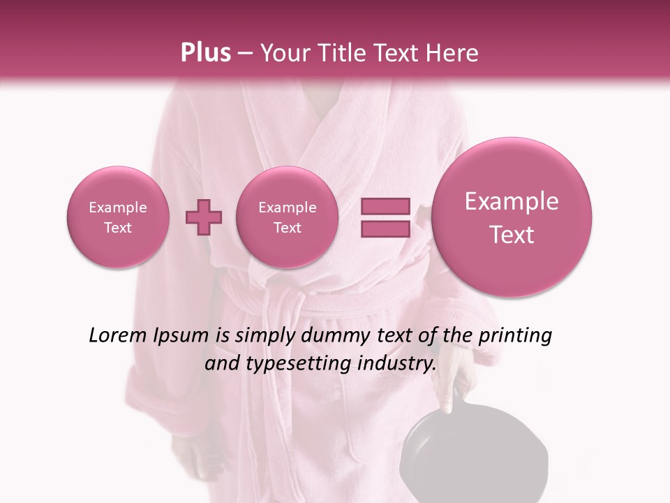 Pink Homemaker Lady PowerPoint Template