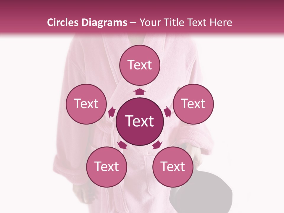 Pink Homemaker Lady PowerPoint Template