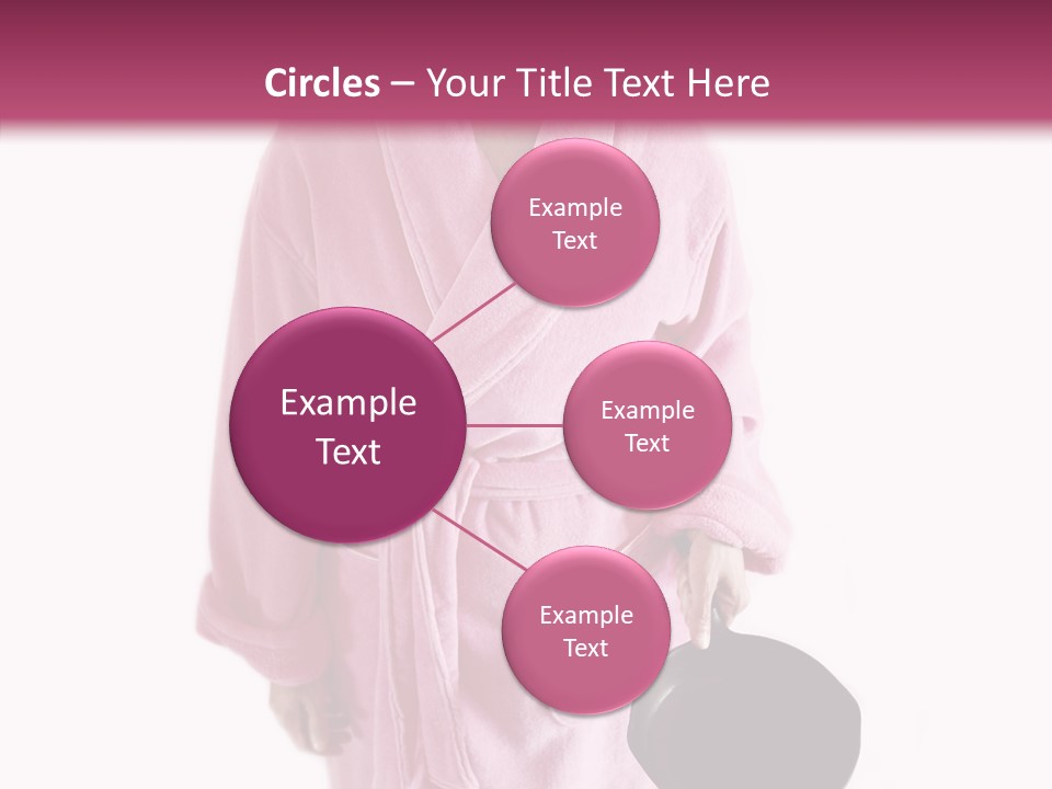 Pink Homemaker Lady PowerPoint Template