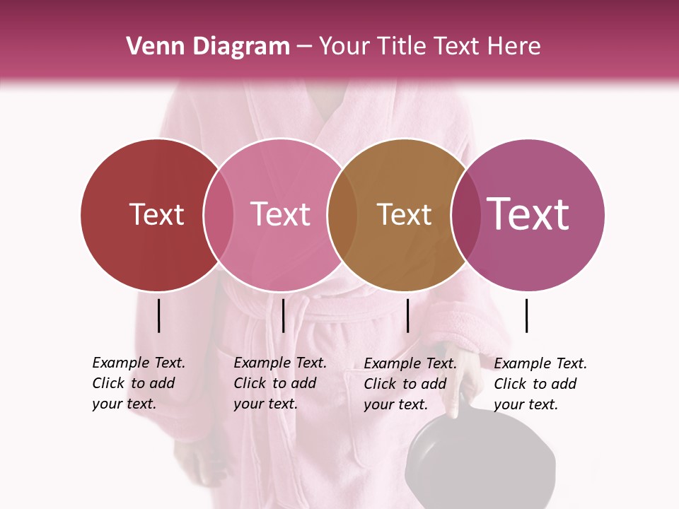 Pink Homemaker Lady PowerPoint Template