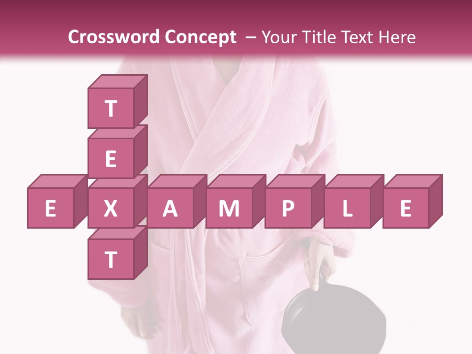 Pink Homemaker Lady PowerPoint Template