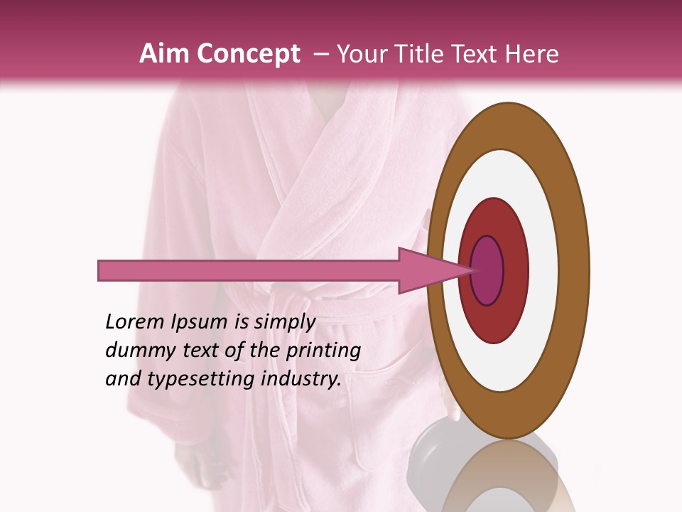 Pink Homemaker Lady PowerPoint Template