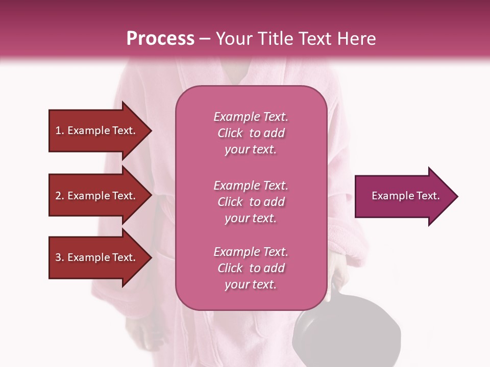 Pink Homemaker Lady PowerPoint Template