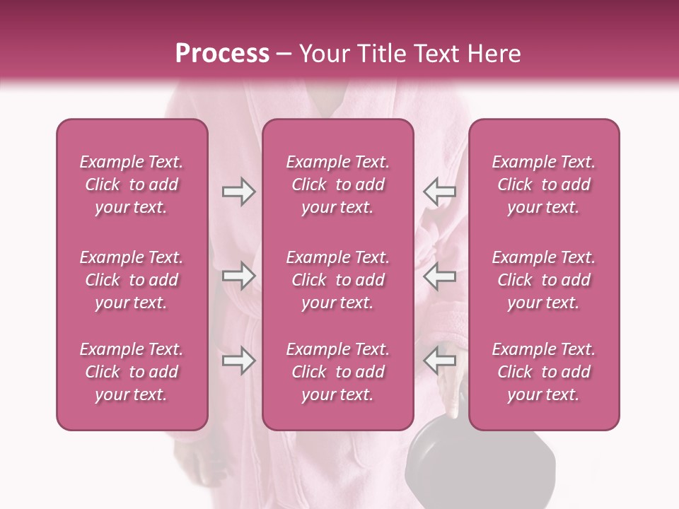 Pink Homemaker Lady PowerPoint Template