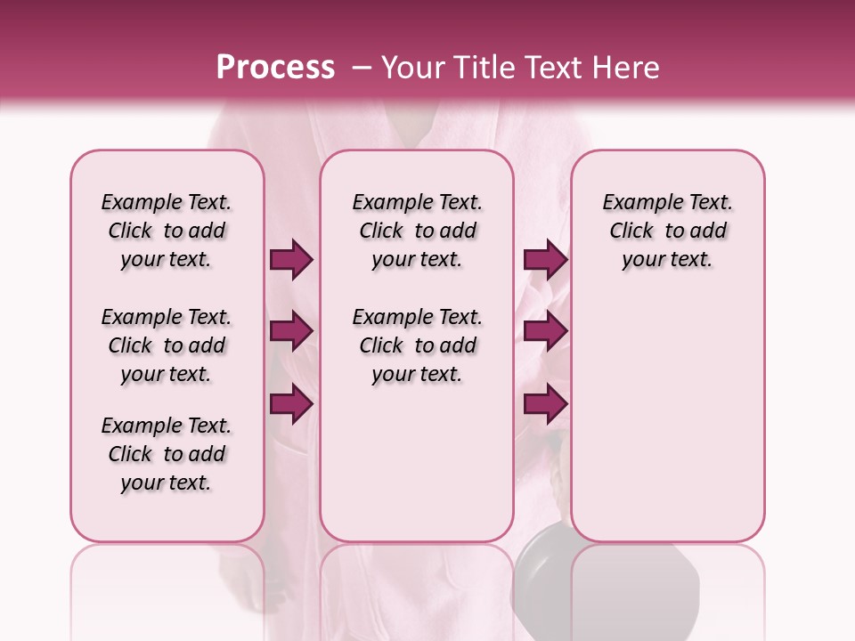 Pink Homemaker Lady PowerPoint Template