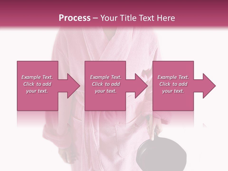 Pink Homemaker Lady PowerPoint Template