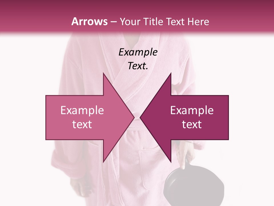 Pink Homemaker Lady PowerPoint Template