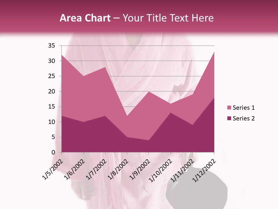 Pink Homemaker Lady PowerPoint Template