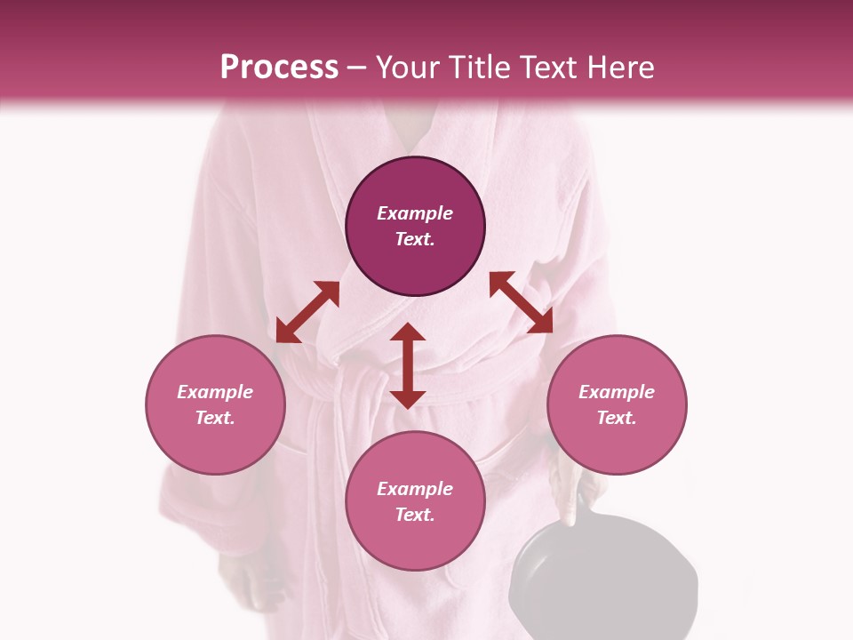 Pink Homemaker Lady PowerPoint Template