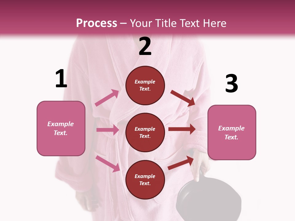 Pink Homemaker Lady PowerPoint Template