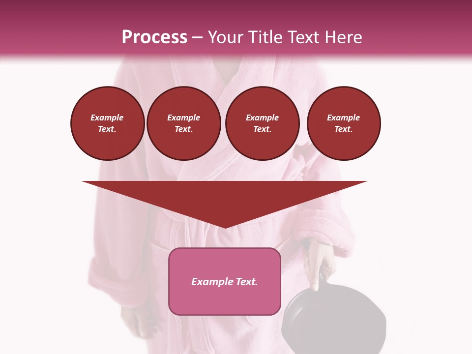 Pink Homemaker Lady PowerPoint Template