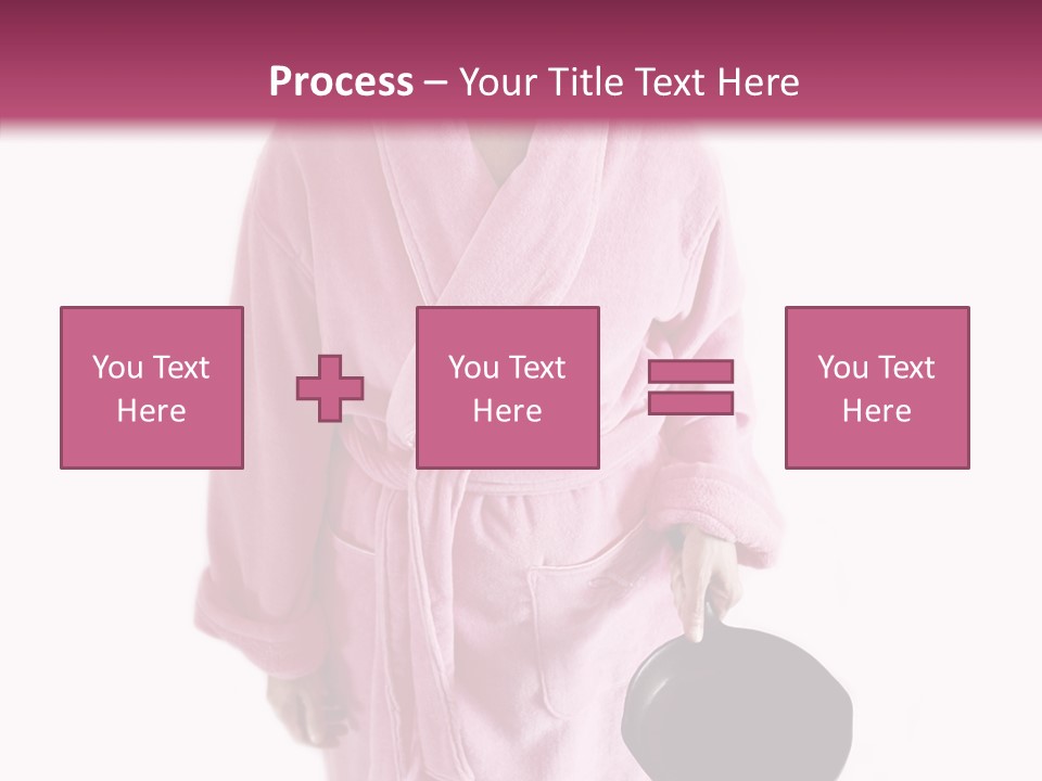Pink Homemaker Lady PowerPoint Template