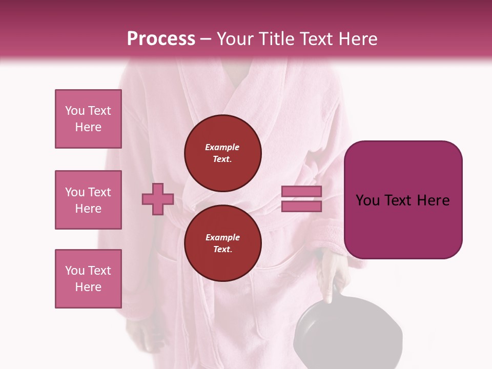 Pink Homemaker Lady PowerPoint Template