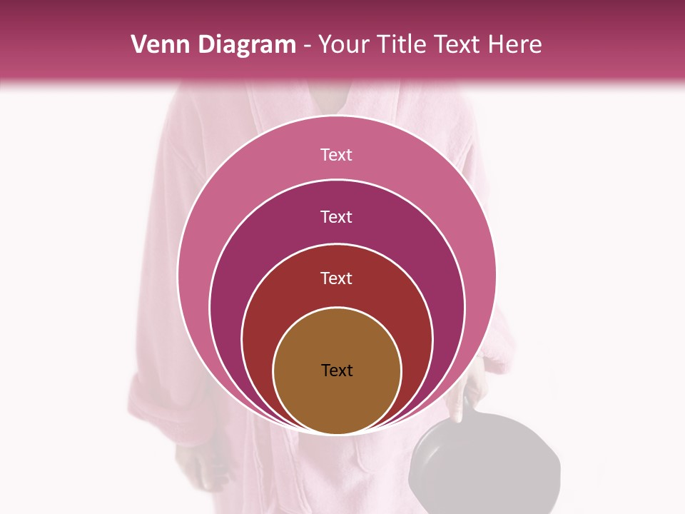 Pink Homemaker Lady PowerPoint Template