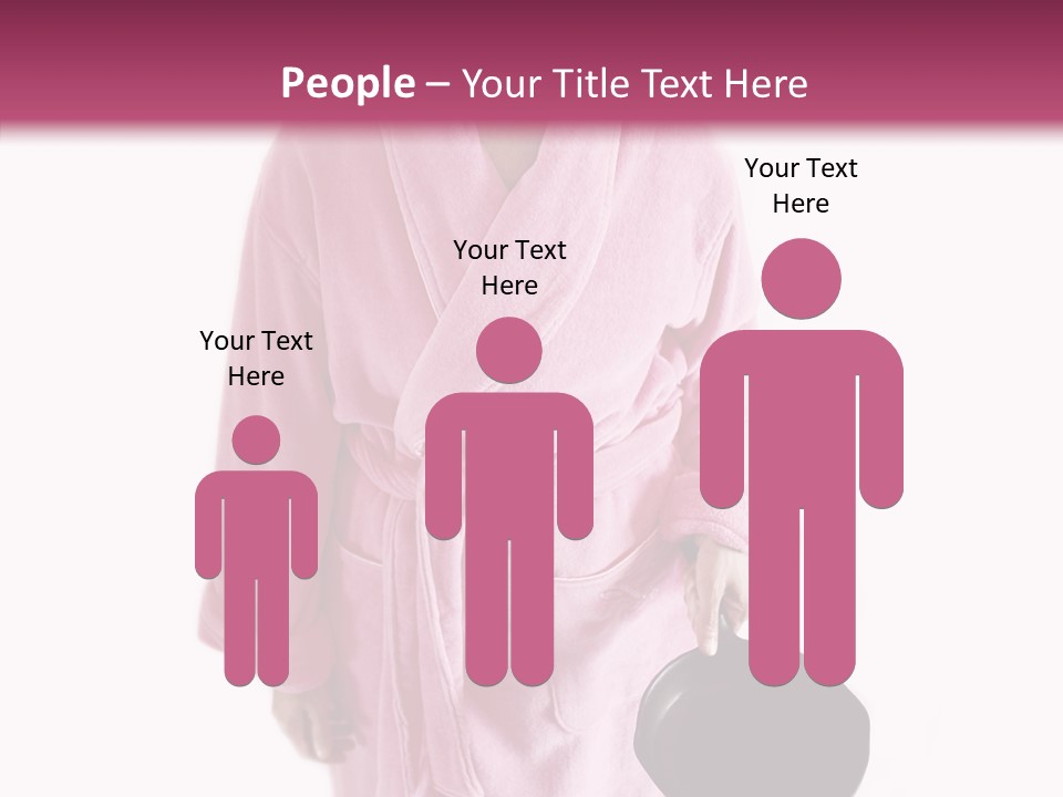 Pink Homemaker Lady PowerPoint Template