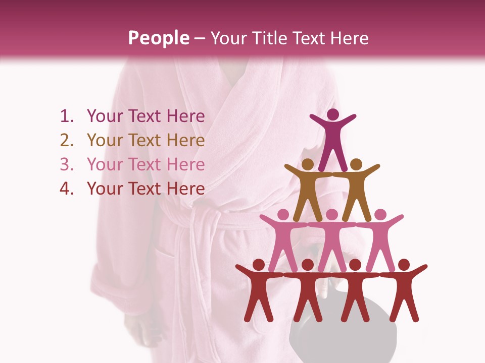 Pink Homemaker Lady PowerPoint Template