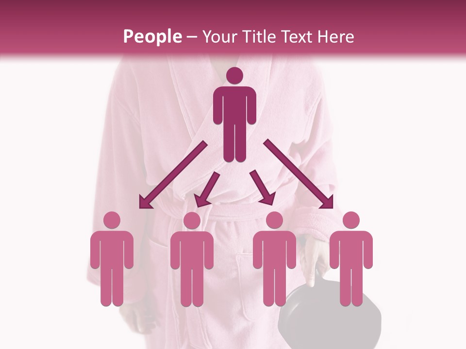 Pink Homemaker Lady PowerPoint Template