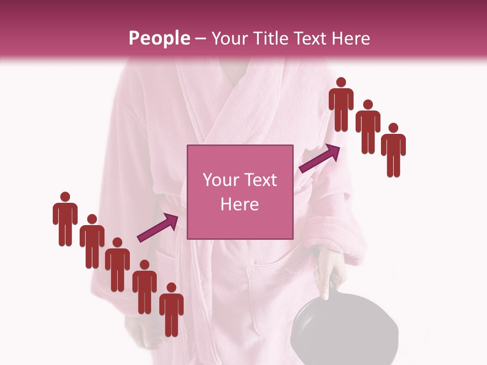 Pink Homemaker Lady PowerPoint Template