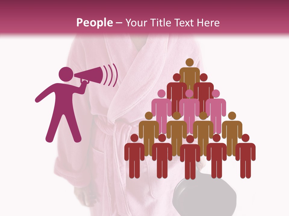 Pink Homemaker Lady PowerPoint Template