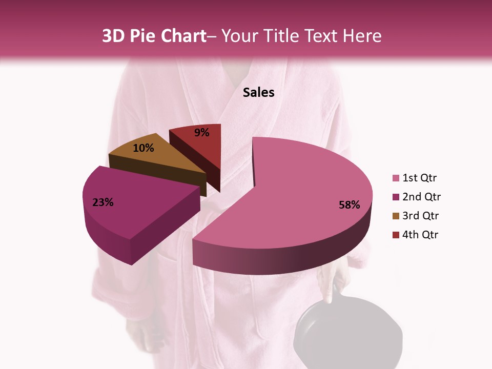 Pink Homemaker Lady PowerPoint Template
