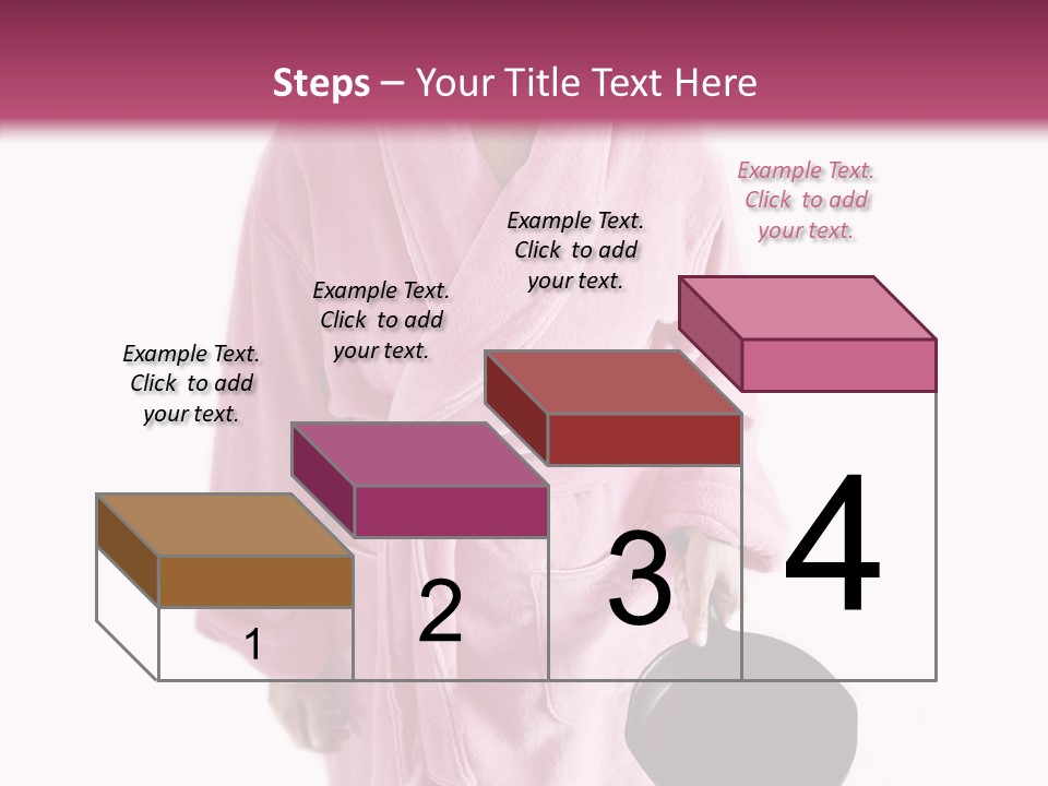 Pink Homemaker Lady PowerPoint Template