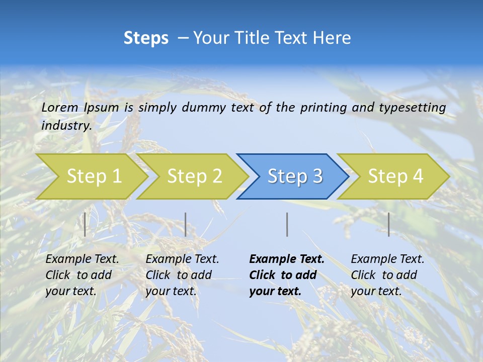 Yellow Harvesting Vegetarian PowerPoint Template