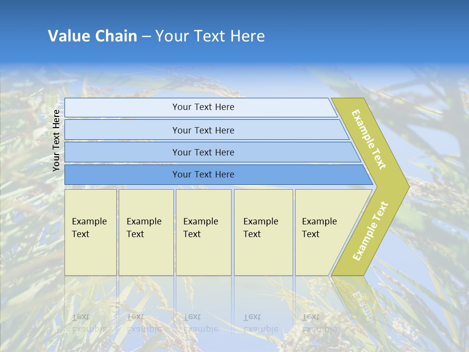 Yellow Harvesting Vegetarian PowerPoint Template