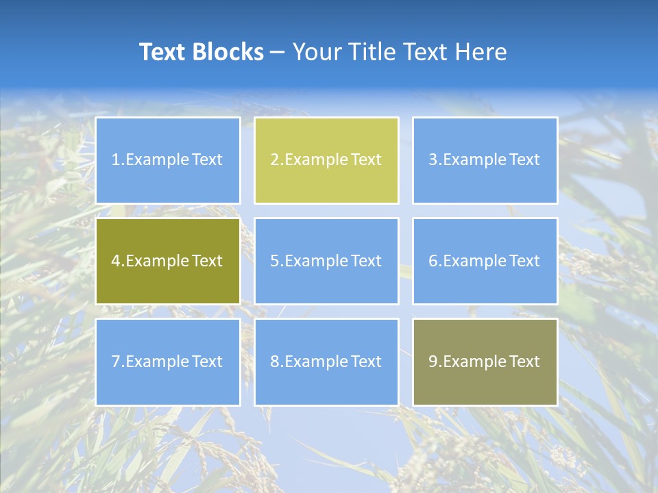 Yellow Harvesting Vegetarian PowerPoint Template