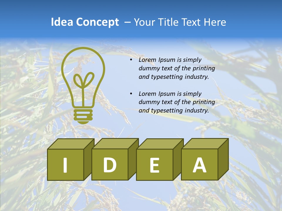 Yellow Harvesting Vegetarian PowerPoint Template