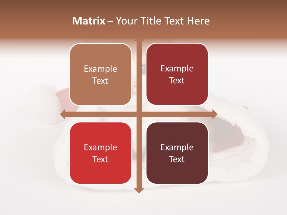 Animal Christmas Red PowerPoint Template