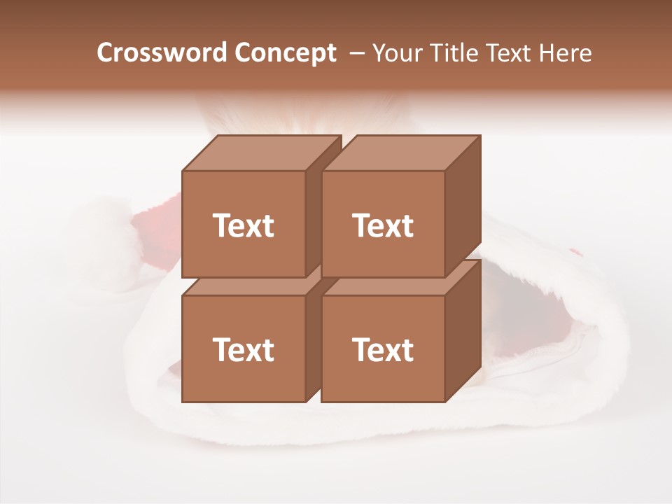 Animal Christmas Red PowerPoint Template