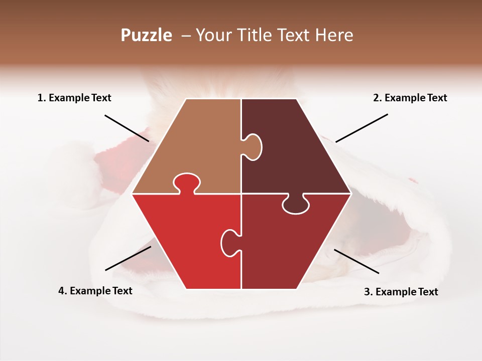 Animal Christmas Red PowerPoint Template