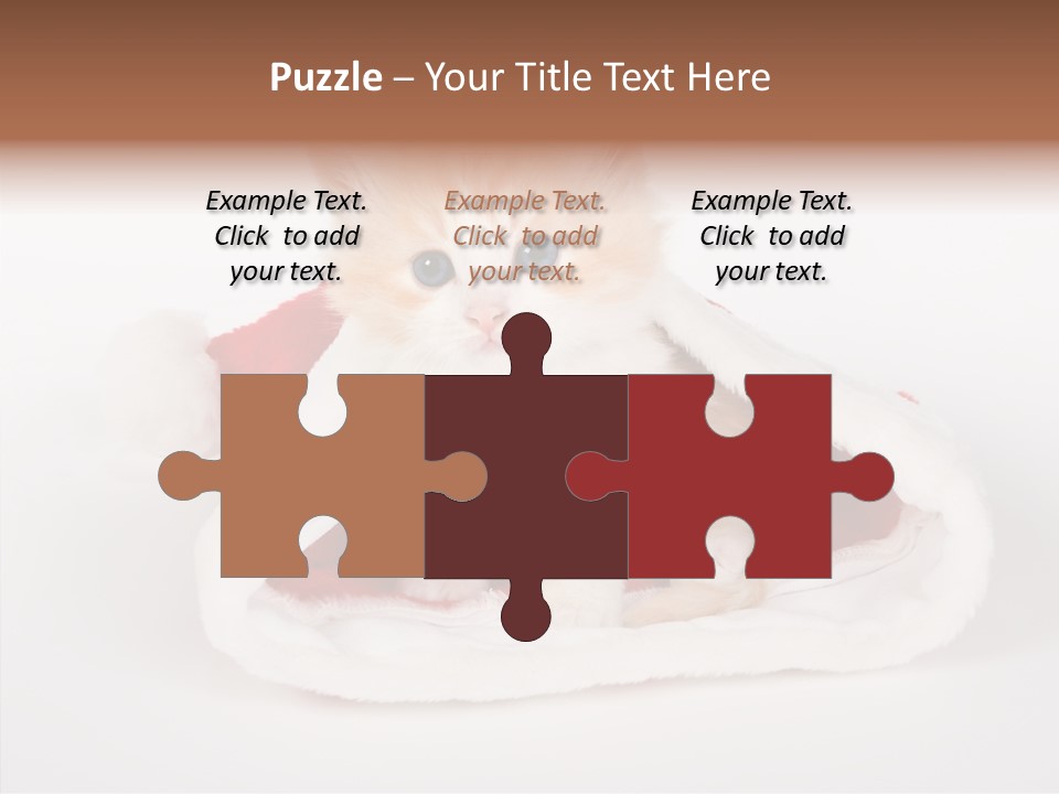 Animal Christmas Red PowerPoint Template