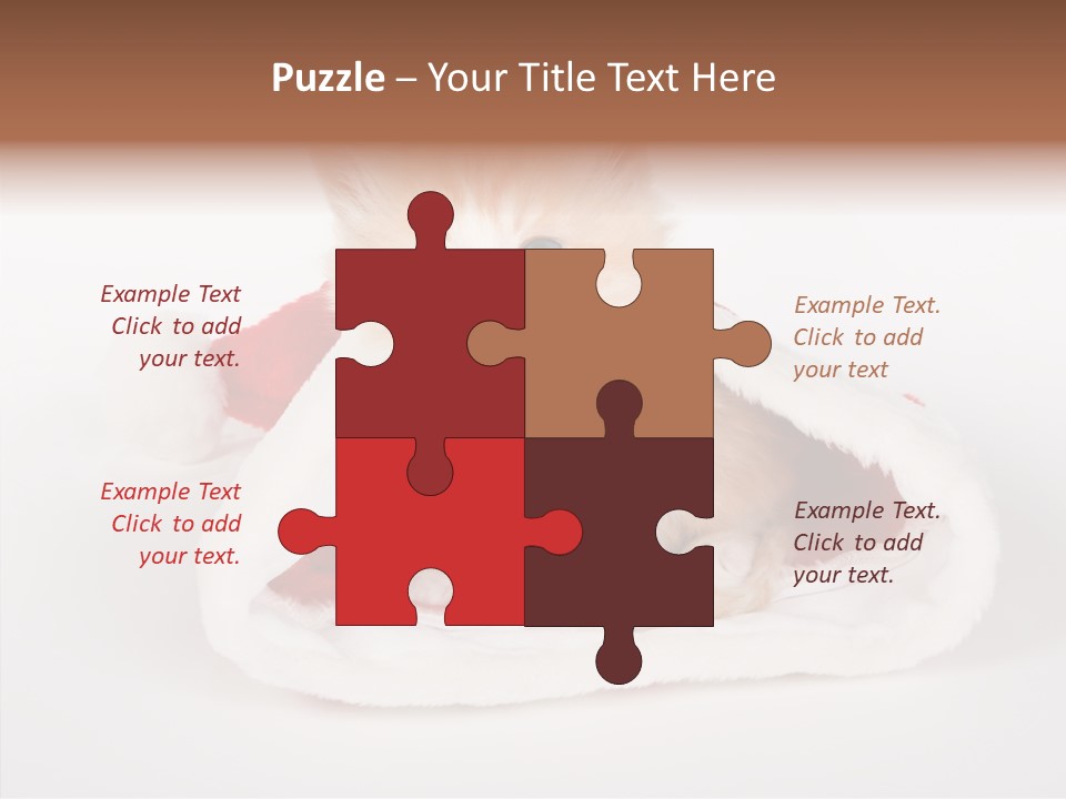 Animal Christmas Red PowerPoint Template