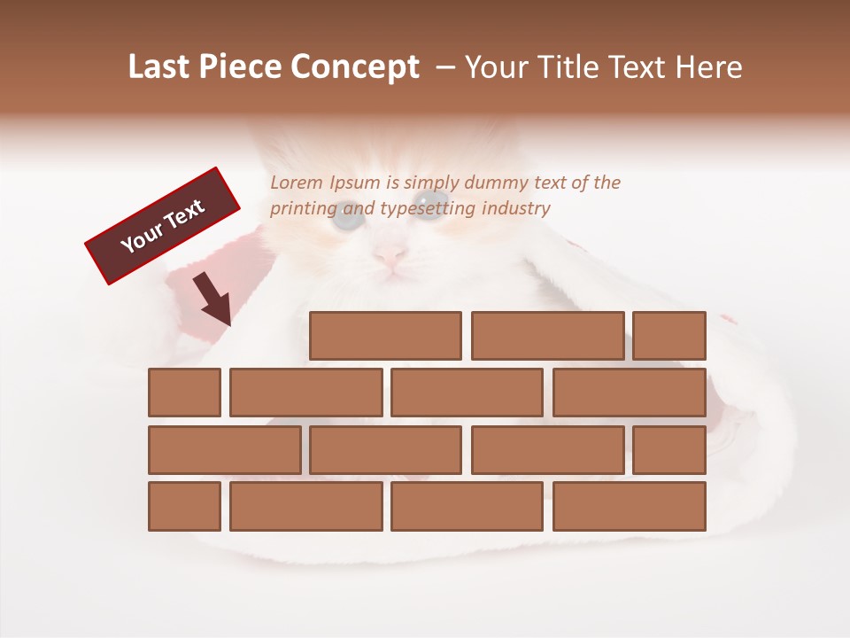 Animal Christmas Red PowerPoint Template