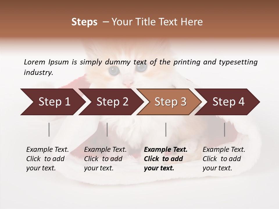 Animal Christmas Red PowerPoint Template