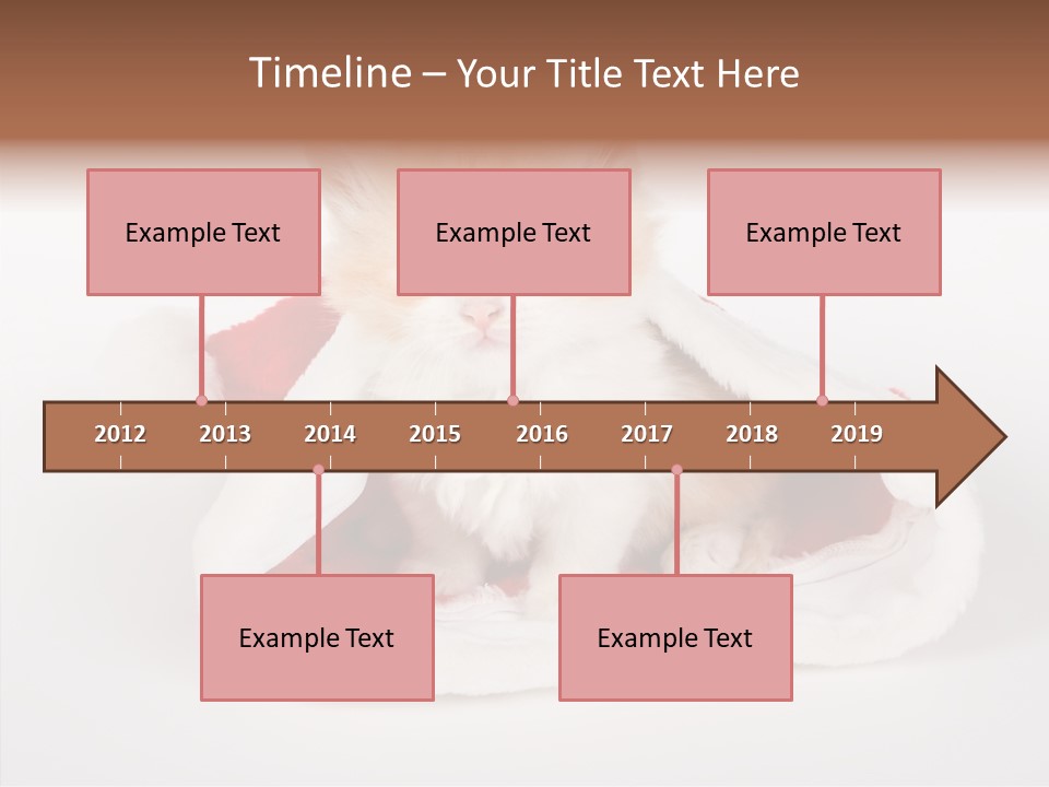 Animal Christmas Red PowerPoint Template