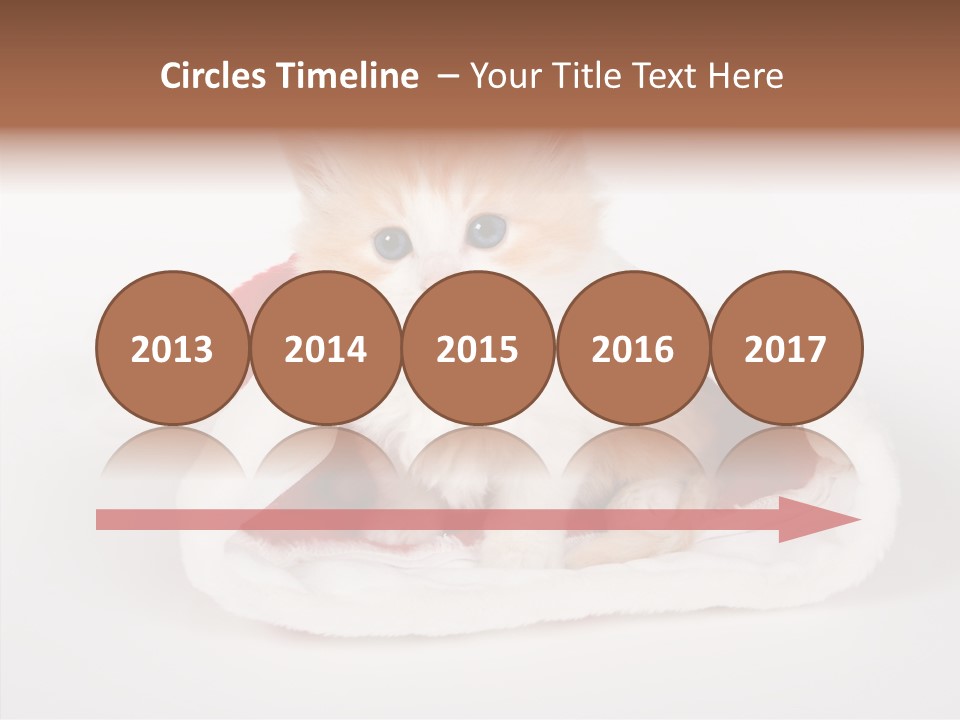 Animal Christmas Red PowerPoint Template