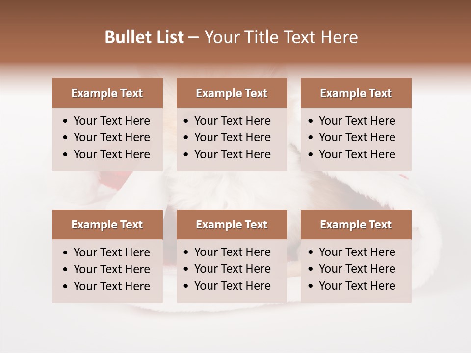 Animal Christmas Red PowerPoint Template