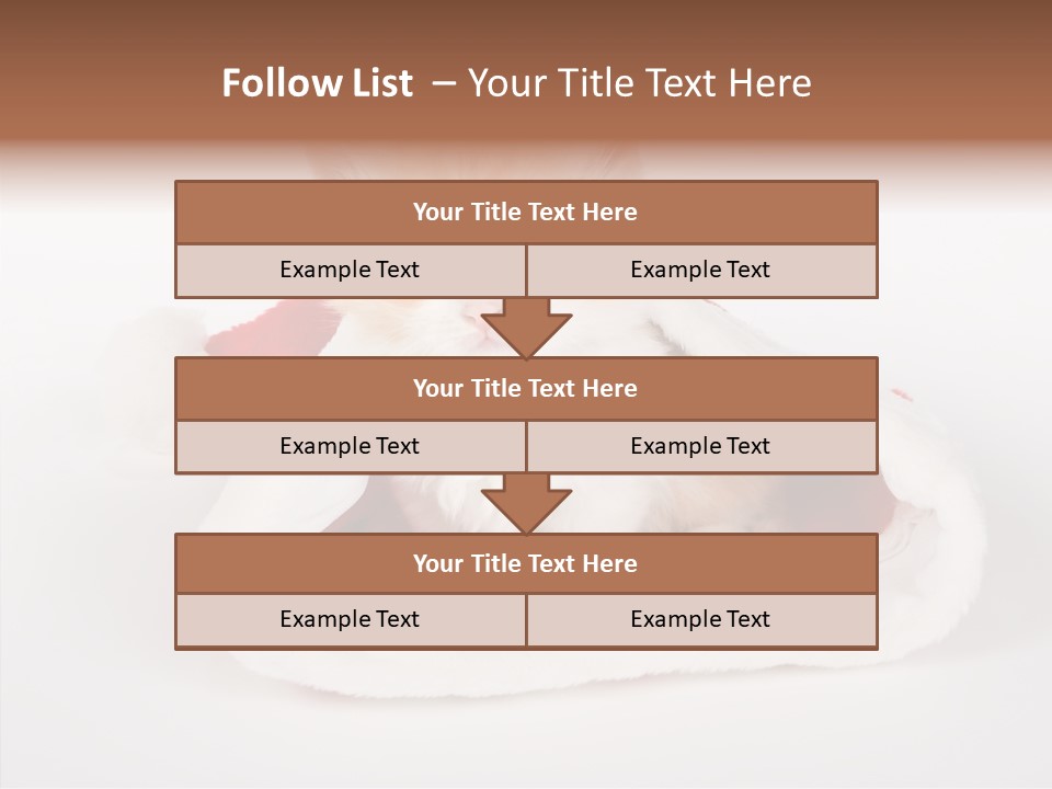 Animal Christmas Red PowerPoint Template