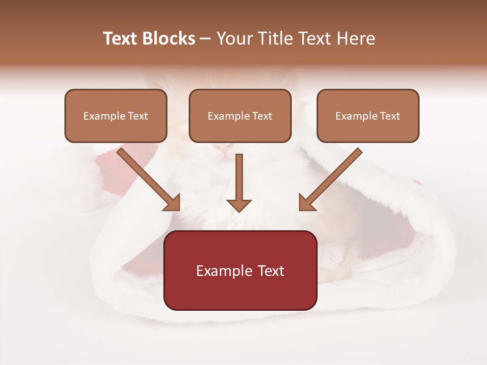 Animal Christmas Red PowerPoint Template