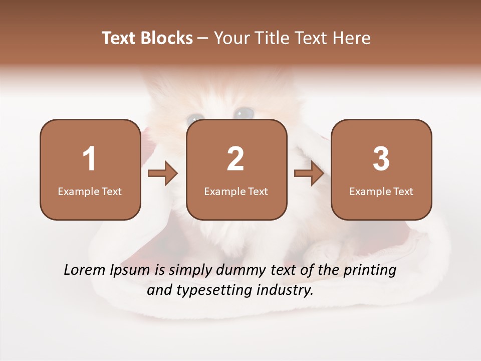 Animal Christmas Red PowerPoint Template