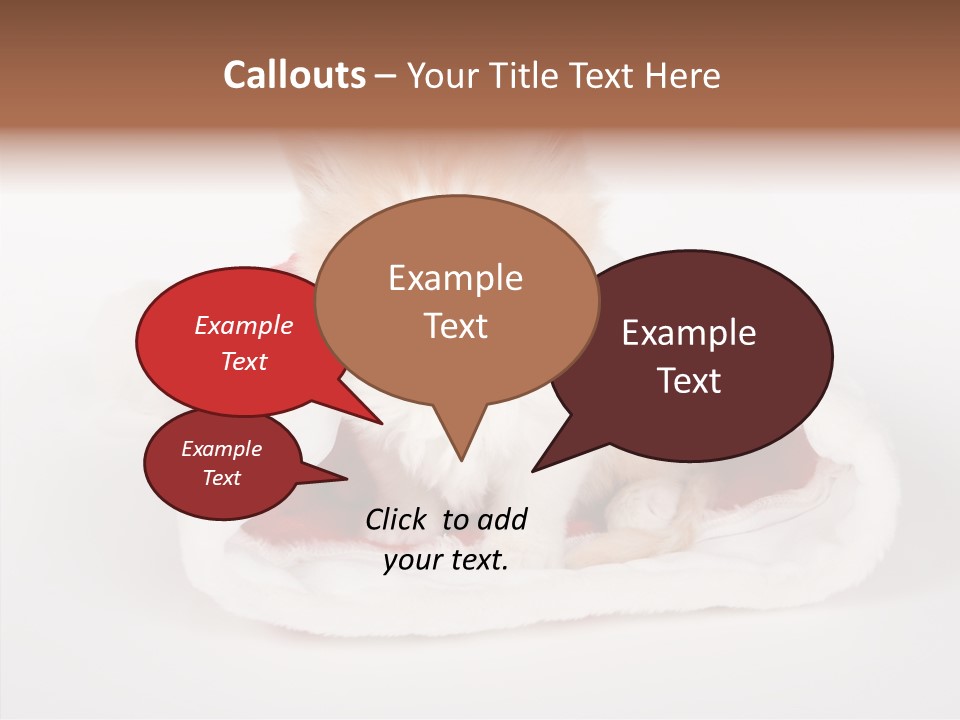 Animal Christmas Red PowerPoint Template