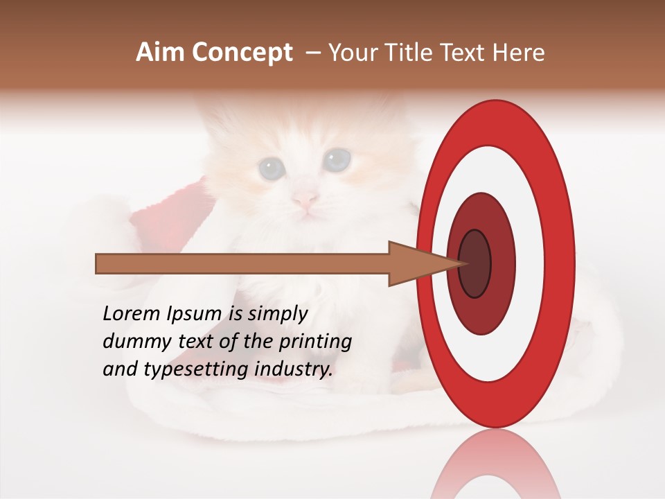 Animal Christmas Red PowerPoint Template