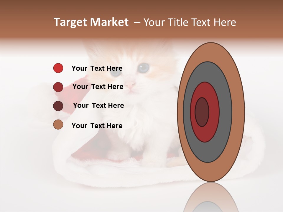 Animal Christmas Red PowerPoint Template